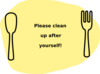 Please Clean Up After Yourself! Clip Art
