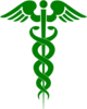 Caduceus Green Clip Art