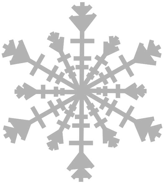 Single Snow Flake Clip Art at Clker.com - vector clip art online