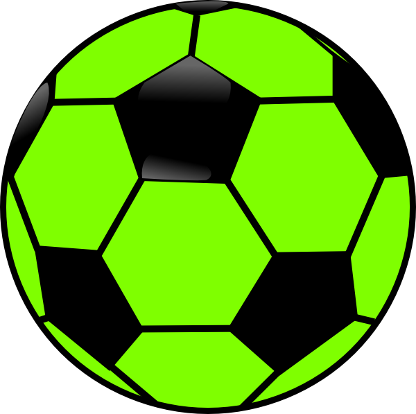 Green And Black Soccer Ball Clip Art at Clker.com - vector clip art