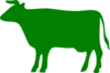 Green Cow Clip Art