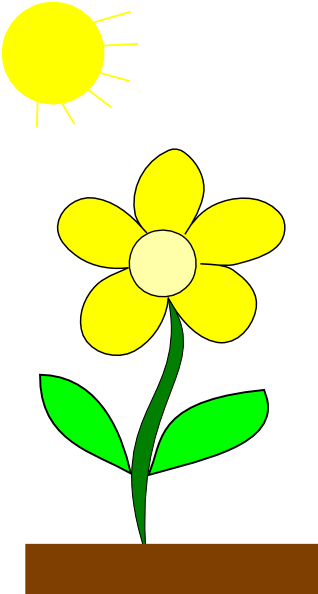 Flower In Sun Clip Art at Clker.com - vector clip art online, royalty