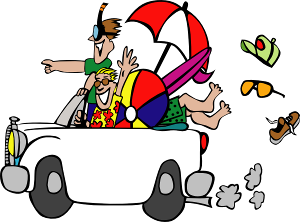 Trip To The Beach Clip Art At Clker Vector Online This Image As