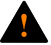 Black Orange Black Warning  Clip Art