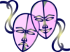  Theatre Masks  Clip Art