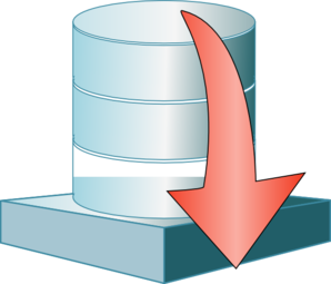 Database Down Icon Clip Art