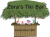 Zora S Tiki Bar With Drinks Clip Art
