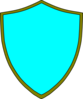 Blue Gold Shield Clip Art