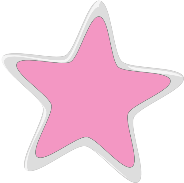 Pink Silver Star Clip Art at Clker.com - vector clip art online ...