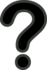 Black And Grey Question Mark Clip Art