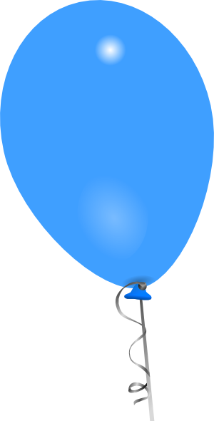 Blue Balloon Clip Art at Clker.com - vector clip art online, royalty