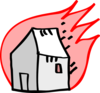 Burning House Clip Art