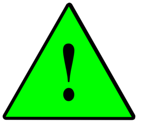 1 General Risk Solid Green Clip Art