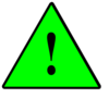 1 General Risk Solid Green Clip Art