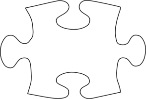 Jigsaw White Puzzle Piece W/ Shadow Clip Art at Clker.com - vector clip ...