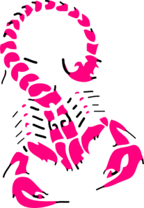 Pink Scorpian Clip Art