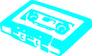Cassette Sky Blue Clip Art
