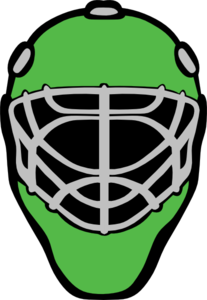 Goalie Mask Green Clip Art
