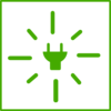 Green Power Icon Clip Art