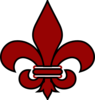 Burgundy Fleur De Lis Clip Art