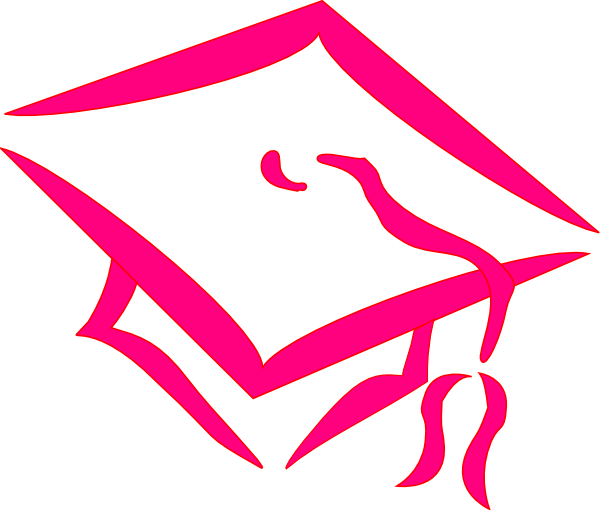 Download Graduation Cap - Pink Clip Art at Clker.com - vector clip art online, royalty free & public domain