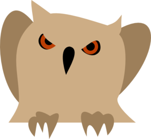 Owl With Red Eyes Clip Art