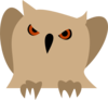 Owl With Red Eyes Clip Art
