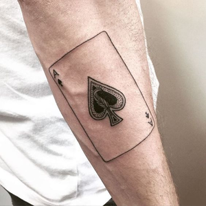 Spade 20  Ace tattoo, Ace of spades tattoo, Playing cards art