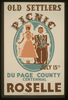 Old Settlers Picnic--july 15, Du Page County Centennial, Roselle  / Kreger. Image