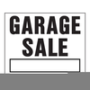 Free Garage Sale Sign Clipart Image