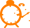 Orange Stop Watch Clip Art