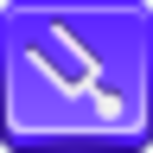 Free Violet Button Tuning Fork Image