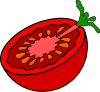 Cut Tomato Clip Art