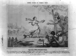 Heroism Of Miss Elizabeth Zane Image