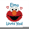 Elmo Face Clipart Image