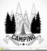 Campsite Clipart Image