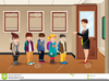 Teacher And Students In Classroom Clipart Image