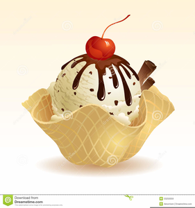 Vanilla Ice Cream Clipart Image