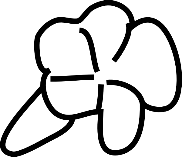 Flower Outline Clip Art at Clker.com - vector clip art ...