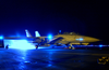 An F-14a Tomcat Ignites Its Afterburners Just Prior To Launching Off The Flight Deck Aboard Uss Kitty Hawk (cv 63). Image