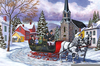 Winter Sleigh Ride Clipart Image