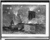 The Great Bridge - Fire-works And Illumination, From The Brooklyn Side  / Drawn By Charles Graham. Clip Art