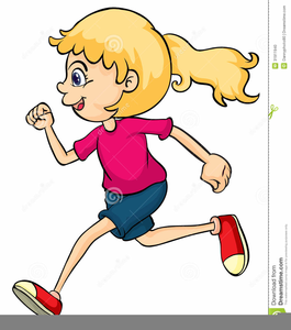 Boy And Girl Running Clipart Image