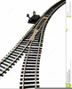 Train On Tracks Clipart Image