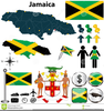 Jamaica Map Clipart Image