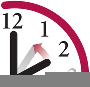 Free Time Change Clock Clipart Image
