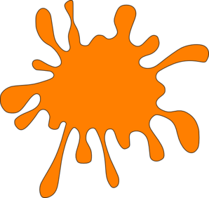 Splash Orange Clip Art