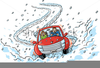 Slippery Roads Clipart Image