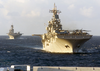 Kearsarge (lhd-3) And Uss Bataan (lhd-5) Sail In Formation Image
