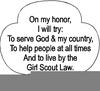Girl Scout Promise Clipart Image